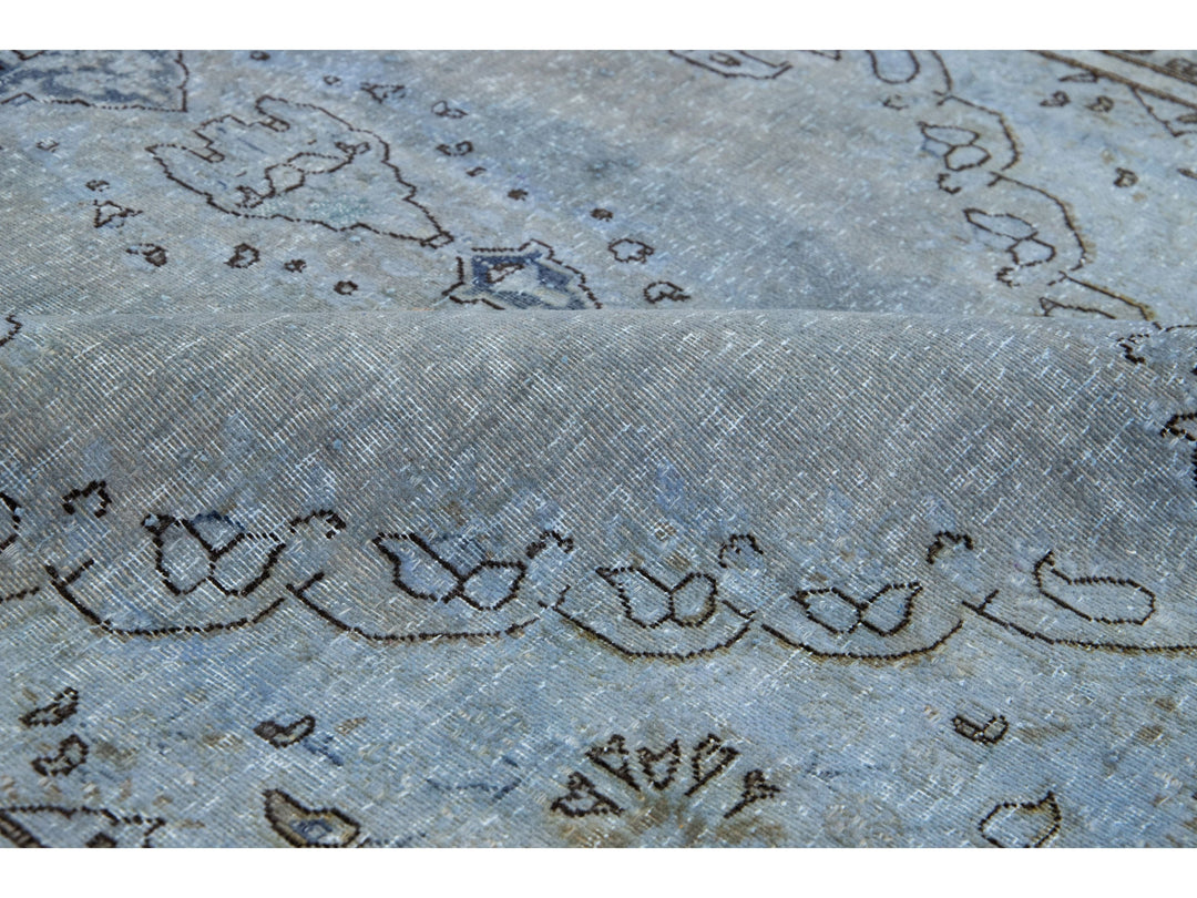 Vintage Overdyed Wool Rug 5 X 8