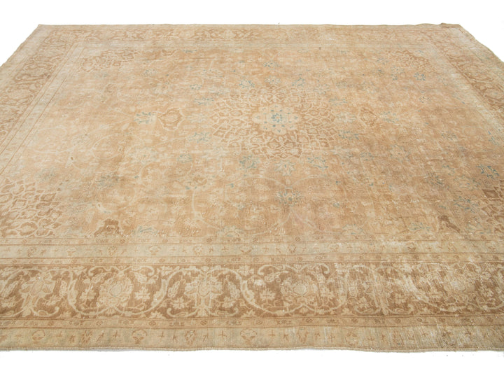 Antique Mashad Wool Rug 9 X 12