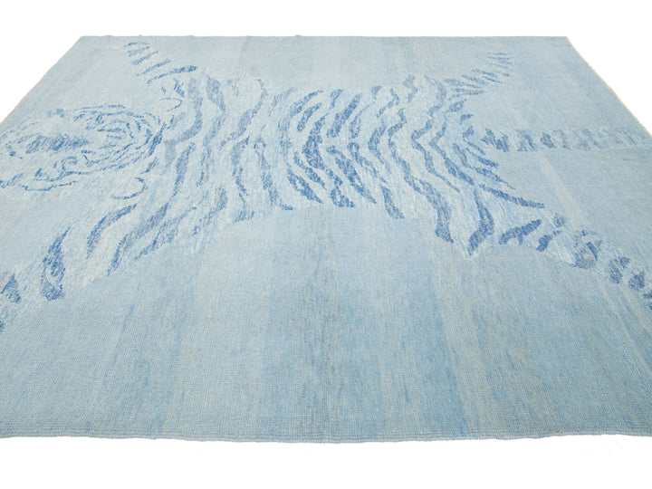 Modern Tiger Wool Rug 8 X 10
