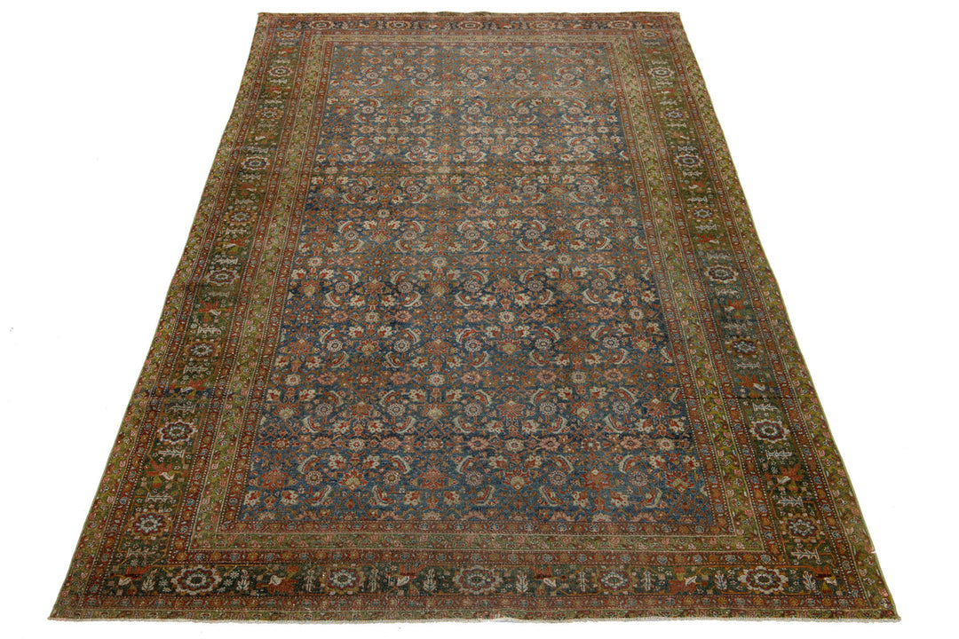 Antique Malayer Wool Rug 7 X 12