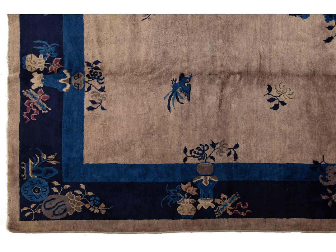 Antique Art Deco Chinese Rug 8 X 10