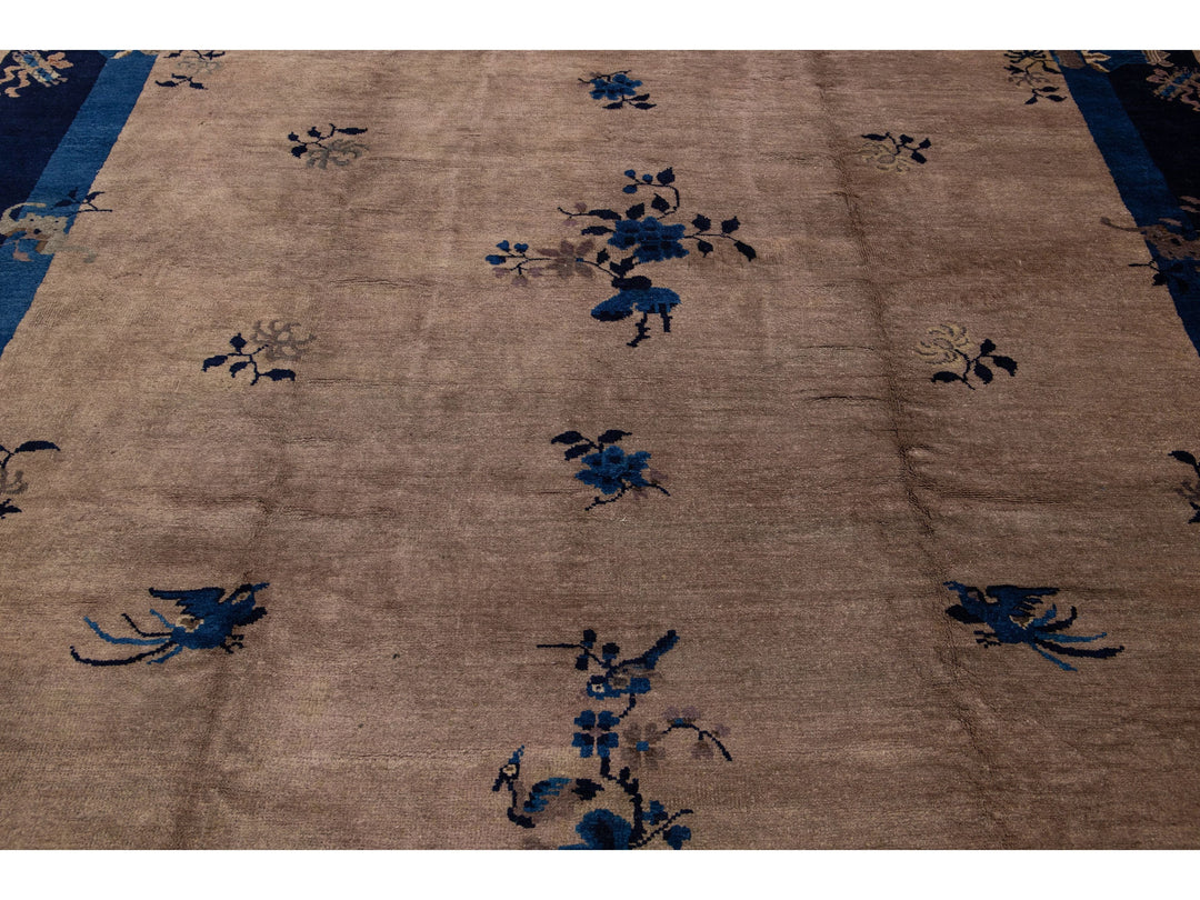 Antique Art Deco Chinese Rug 8 X 10