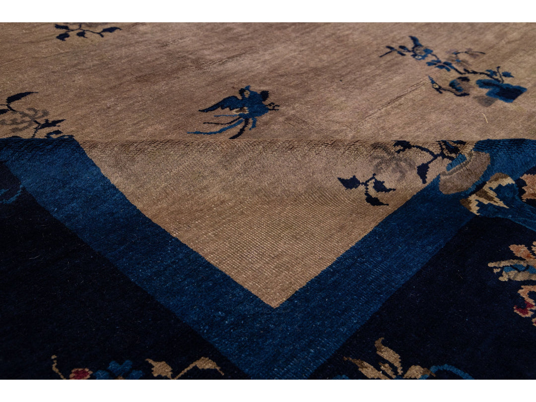 Antique Art Deco Chinese Rug 8 X 10