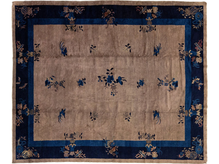 Antique Art Deco Chinese Rug 8 X 10