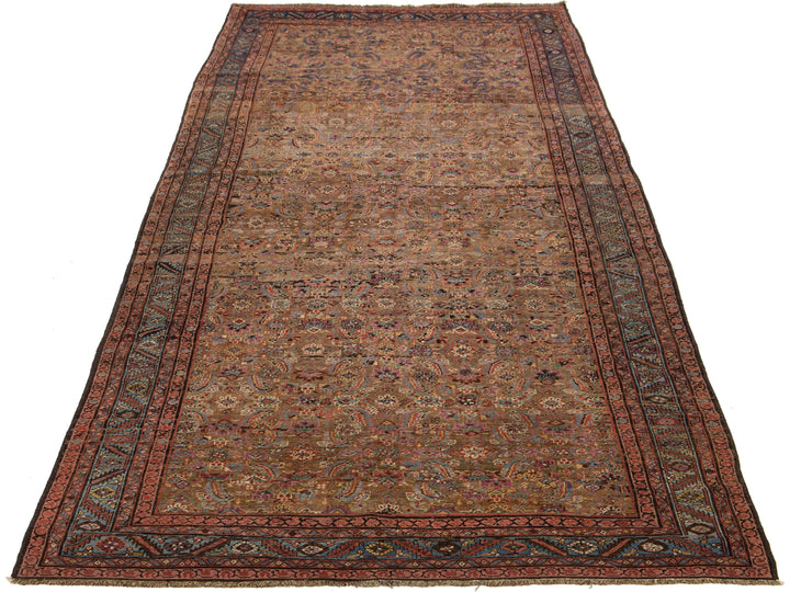 Antique Persian Bakshaish Wool Rug 7 X 15