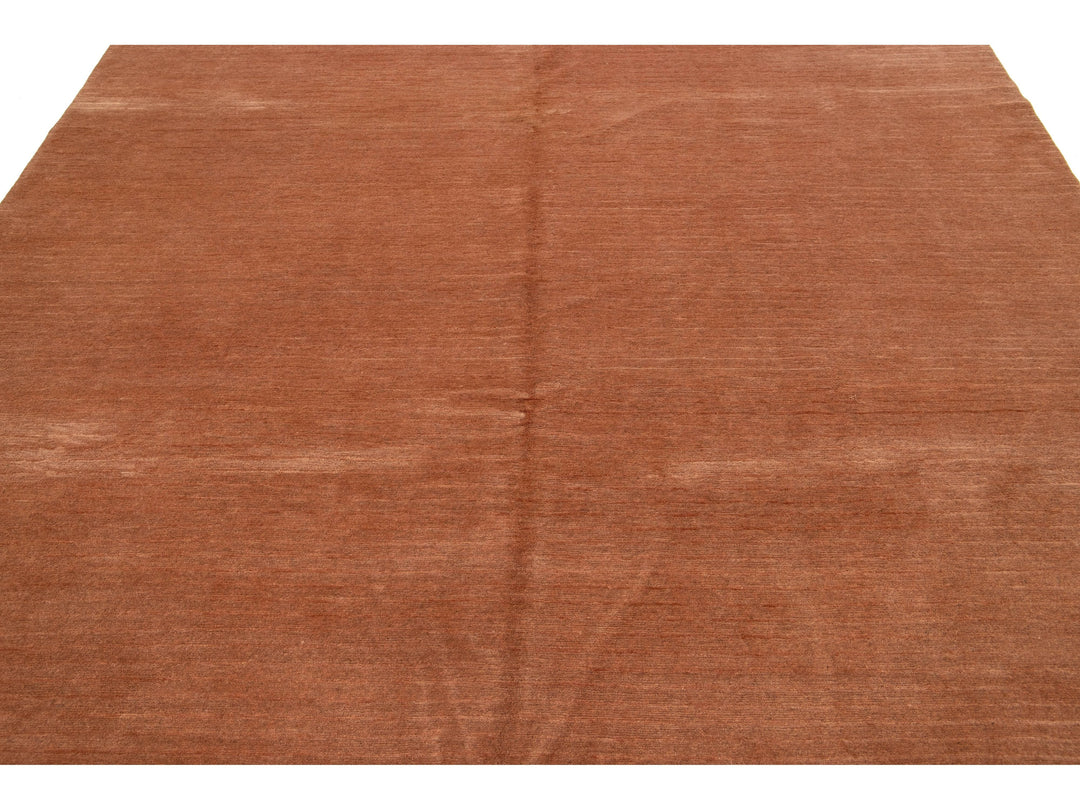 Modern Tibetan Wool and Silk Rug 8 X 8
