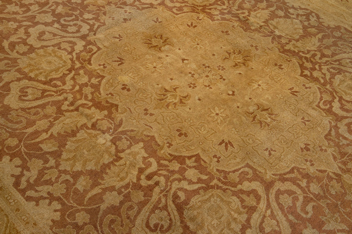 Antique Persian Amritsar Wool Rug 12 X 15