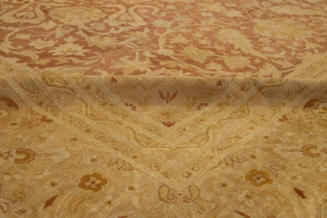 Antique Persian Amritsar Wool Rug 12 X 15
