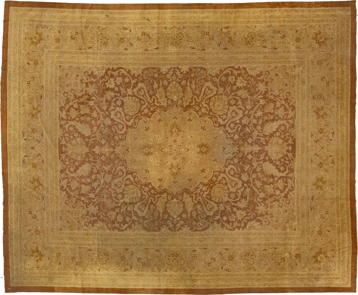 Antique Persian Amritsar Wool Rug 12 X 15