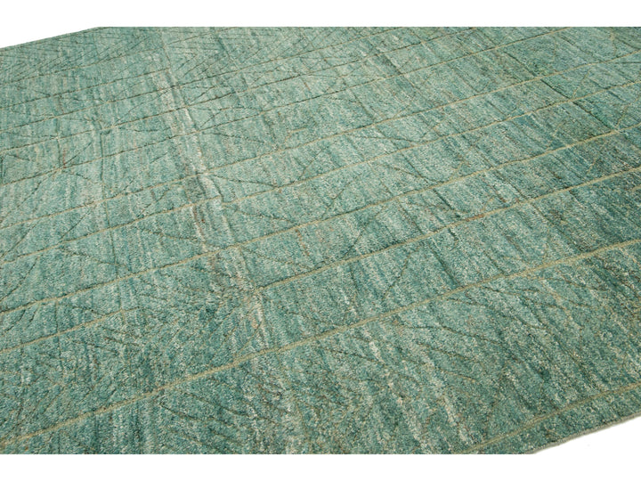 Contemporary Moroccan Wool Rug 9 X 11