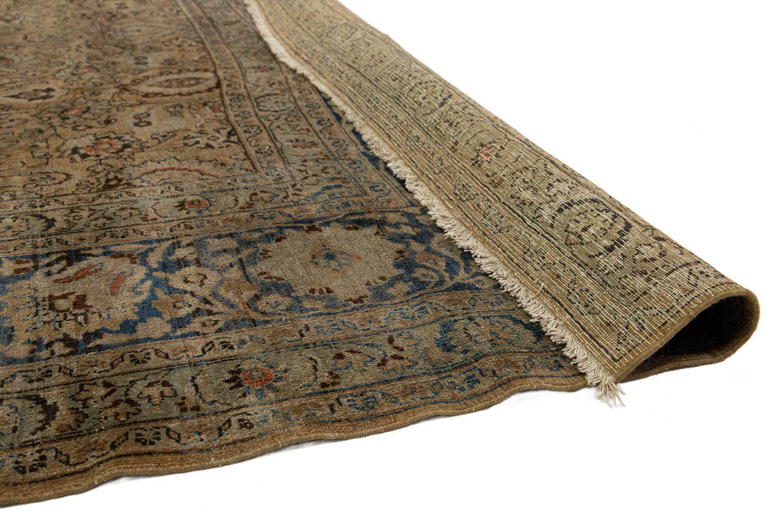 Antique Mashad Persian Wool Rug 11 X 13