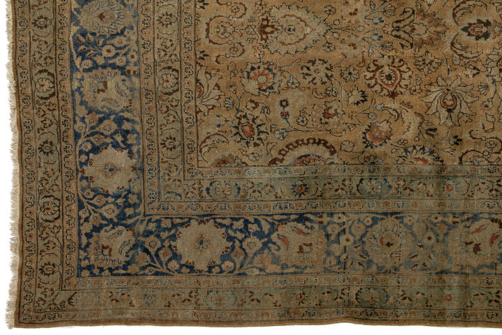 Antique Mashad Persian Wool Rug 11 X 13