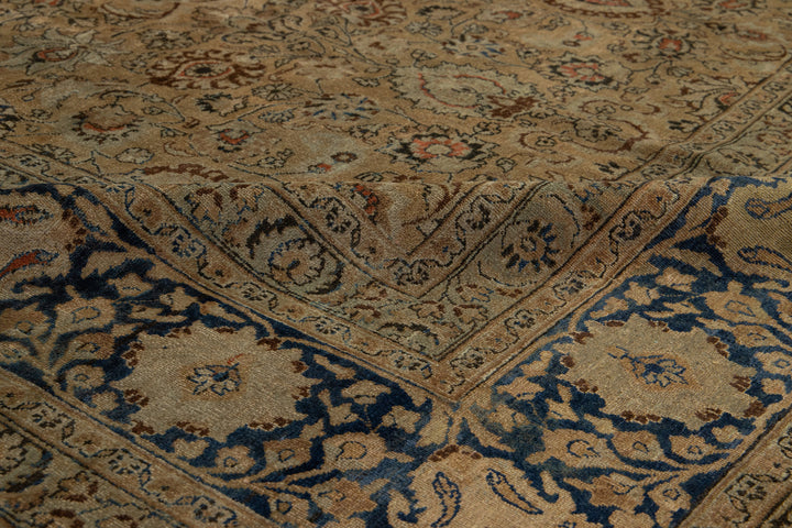 Antique Mashad Persian Wool Rug 11 X 13