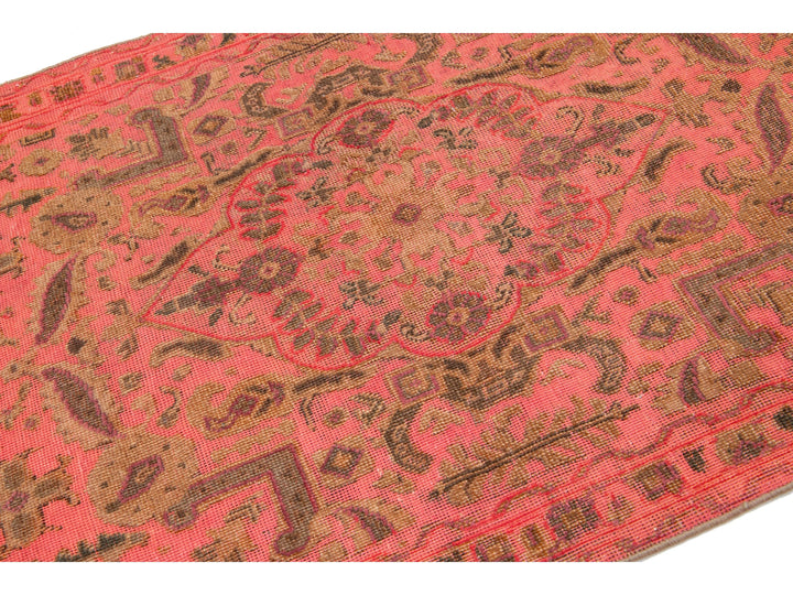 Vintage Overdyed Wool Rug 3 X 5