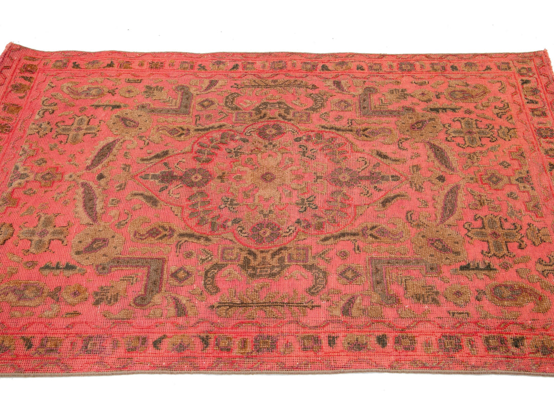 Vintage Overdyed Wool Rug 3 X 5