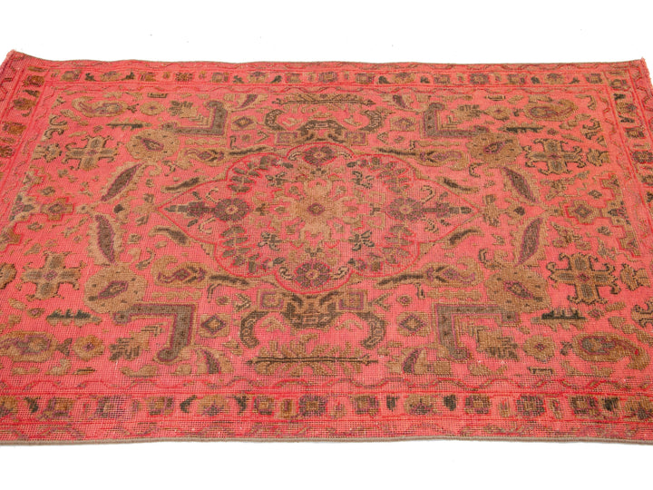 Vintage Overdyed Wool Rug 3 X 5