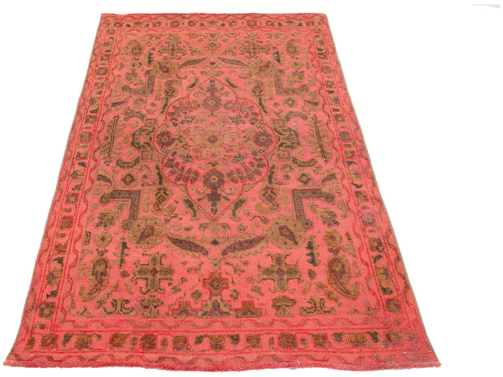 Vintage Overdyed Wool Rug 3 X 5