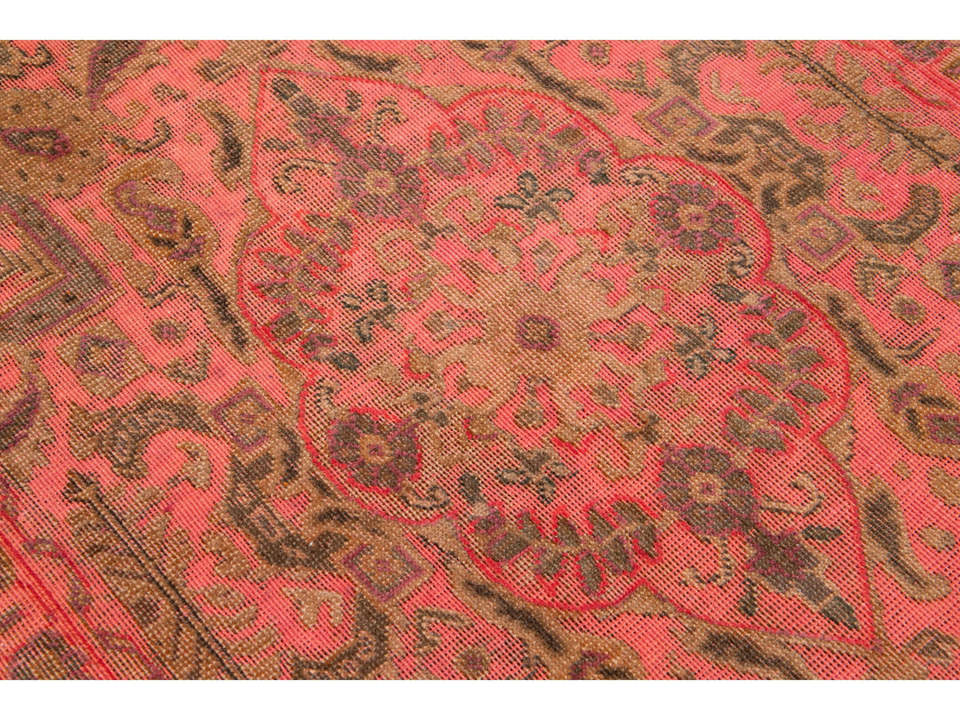 Vintage Overdyed Wool Rug 3 X 5