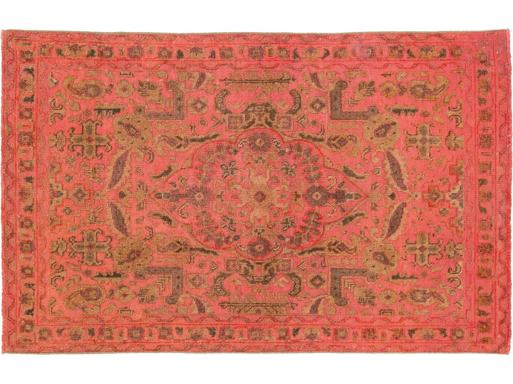 Vintage Overdyed Wool Rug 3 X 5