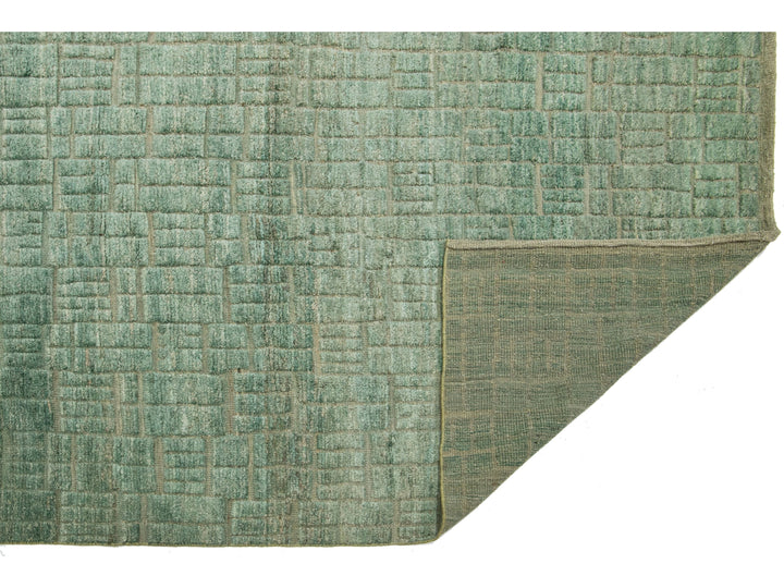 Modern Moroccan Wool Rug 12 X 15