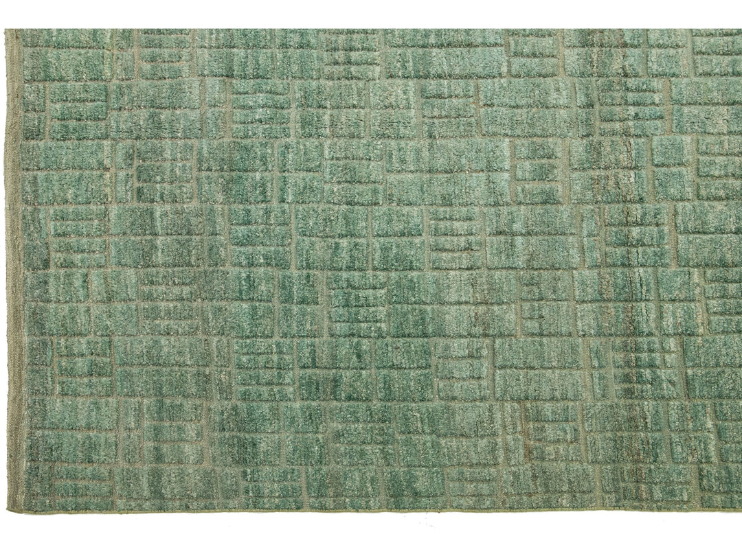 Modern Moroccan Wool Rug 12 X 15