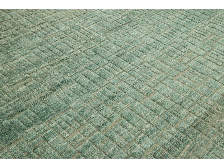 Modern Moroccan Wool Rug 12 X 15