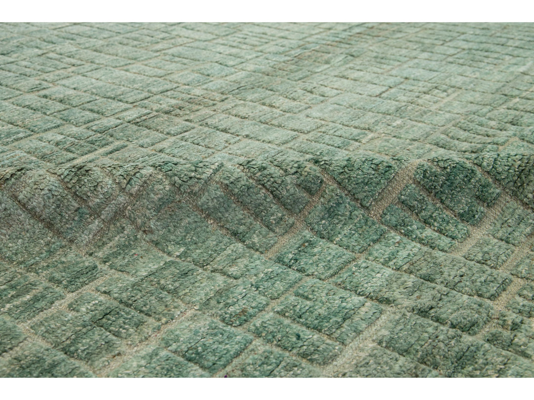 Modern Moroccan Wool Rug 12 X 15