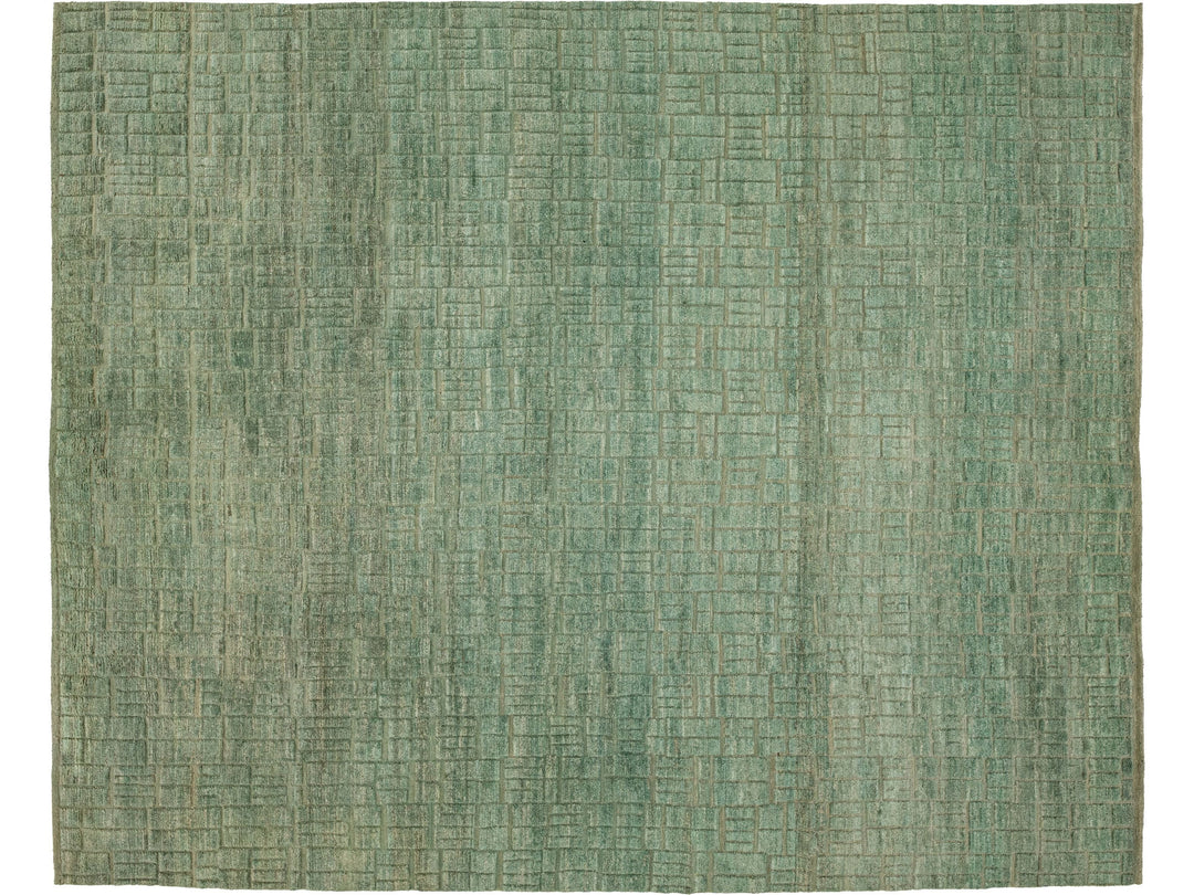 Modern Moroccan Wool Rug 12 X 15