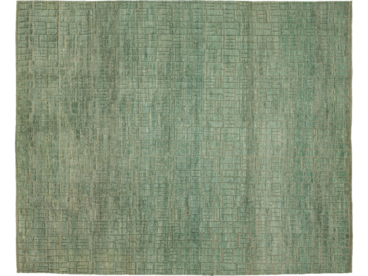 Modern Moroccan Wool Rug 12 X 15