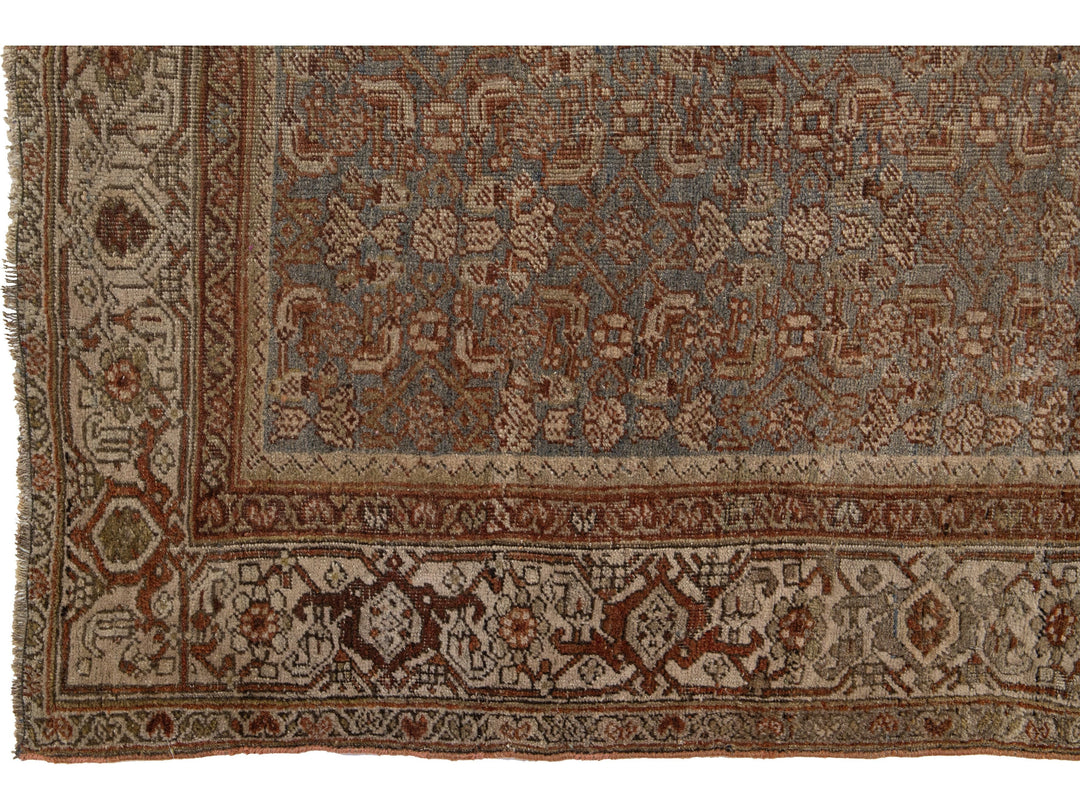 Antique Bidjar Wool Runner 3 X 12