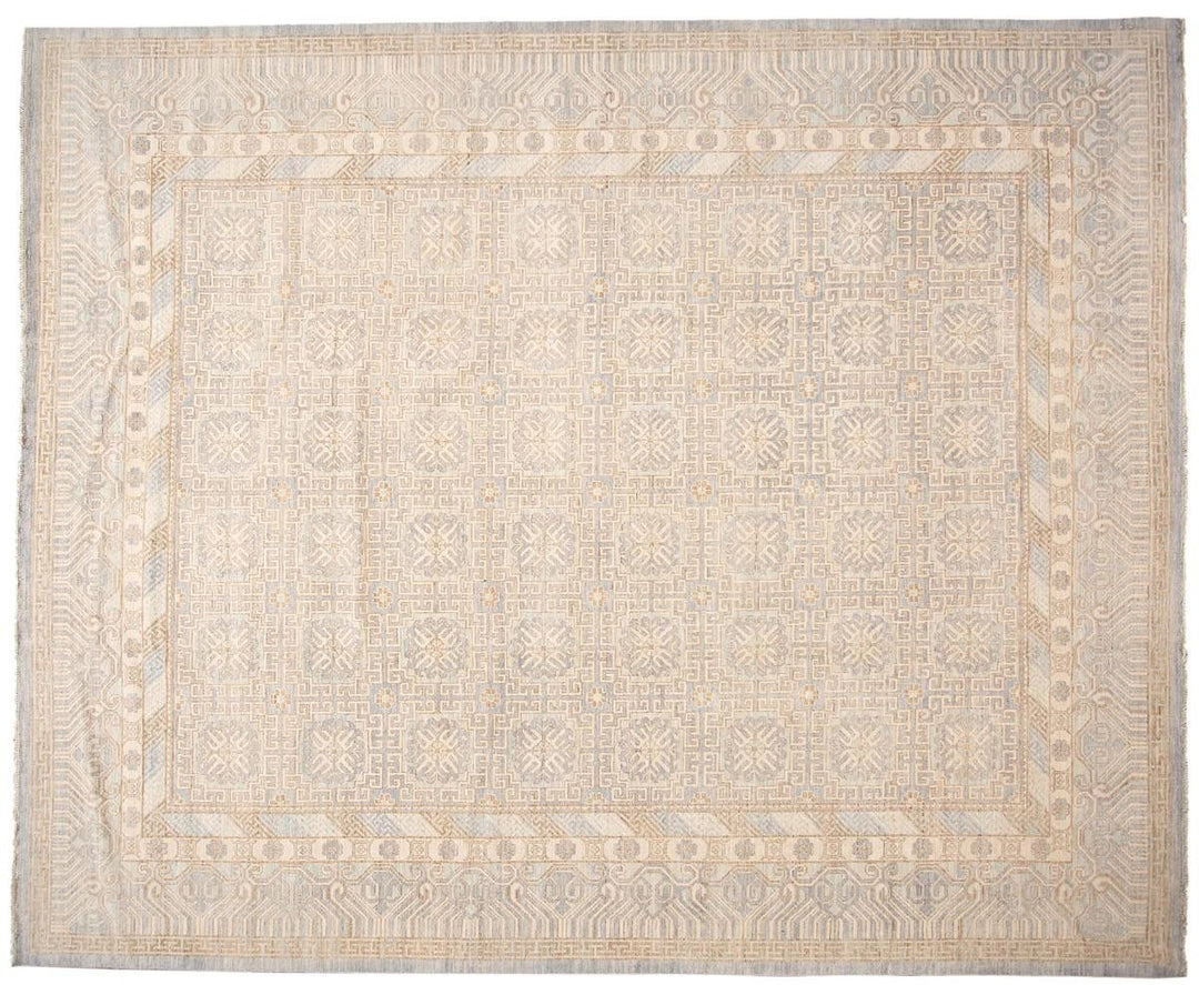 Modern Khotan-Style Oversize Wool Rug 12 X 15
