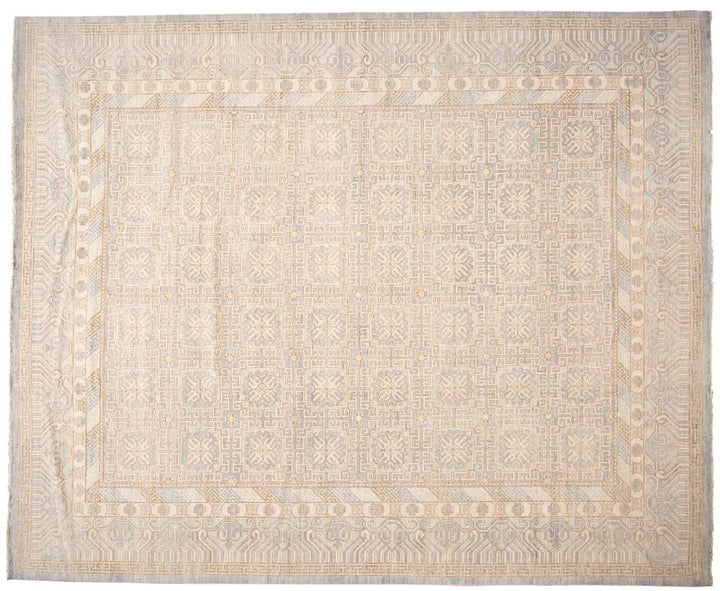 Modern Khotan-Style Oversize Wool Rug 12 X 15