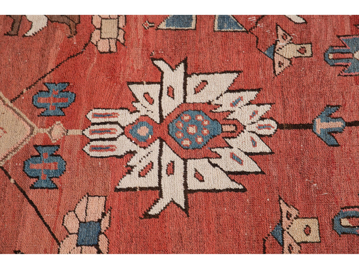 Antique Serapi Wool Rug 10 X 15