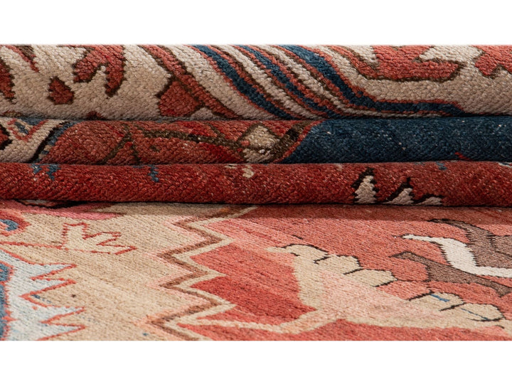 Antique Serapi Wool Rug 10 X 15