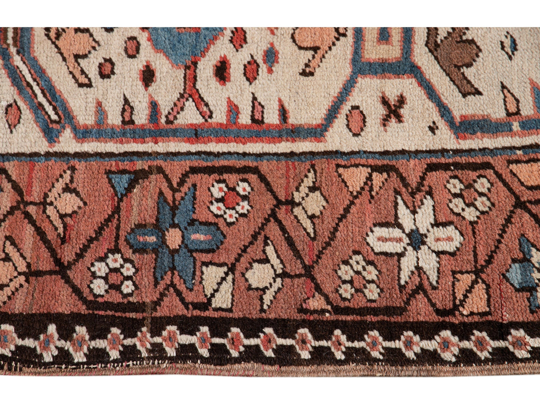 Antique Serapi Wool Rug 10 X 15