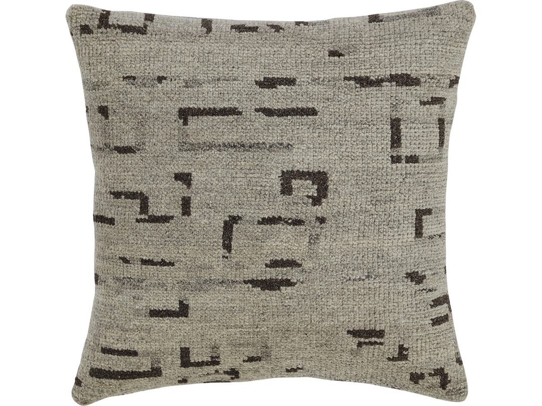 Gray Minimalist Throw Pillow