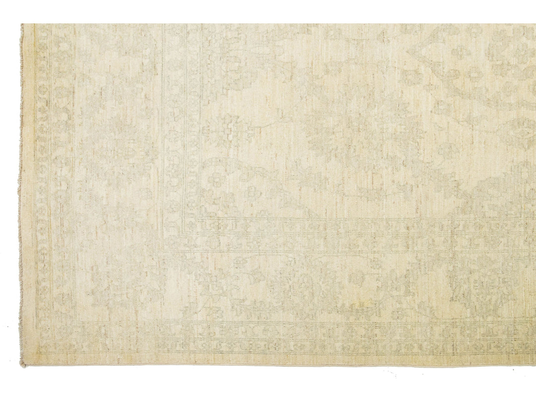 Modern Peshawar Wool Rug 12 X 18