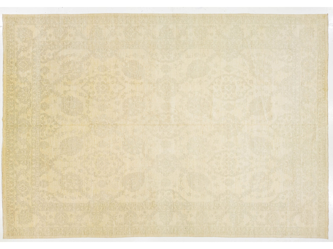 Modern Peshawar Wool Rug 12 X 18
