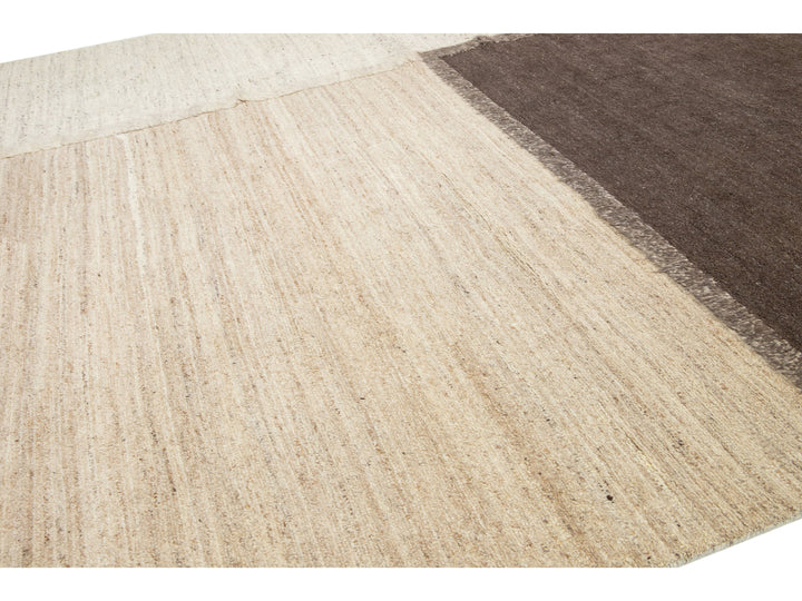 Modern Moroccan Wool Rug 12 X 15