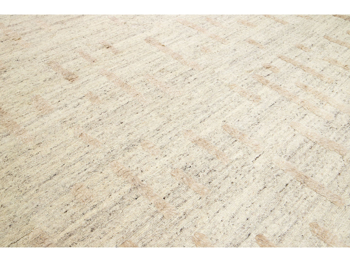 Modern Moroccan Wool Rug 12 X 15