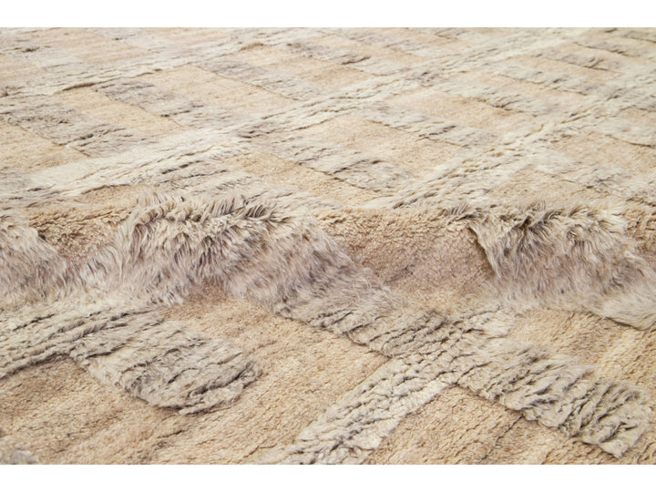 Modern Moroccan Wool Rug 12 X 15