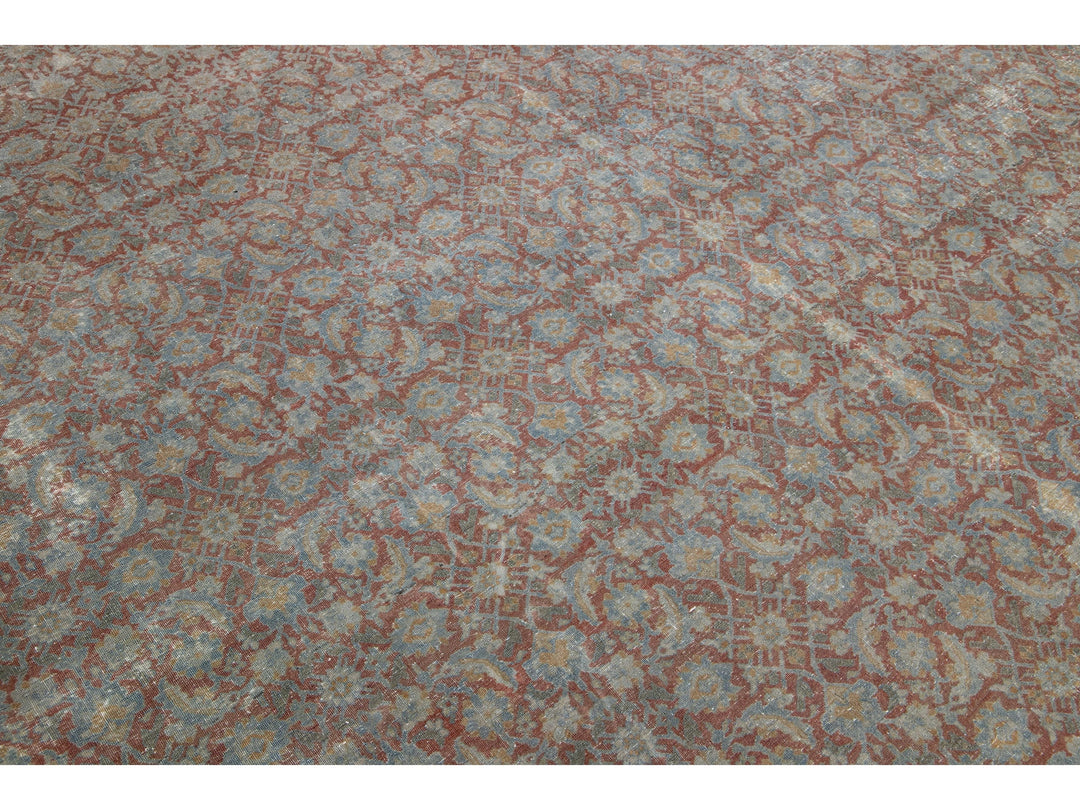 Antique Tabriz Wool Rug 14 X 22