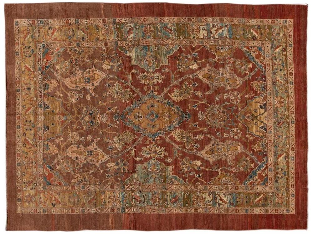 Vintage Bakshaish Tribal Wool Rug 9 X 11