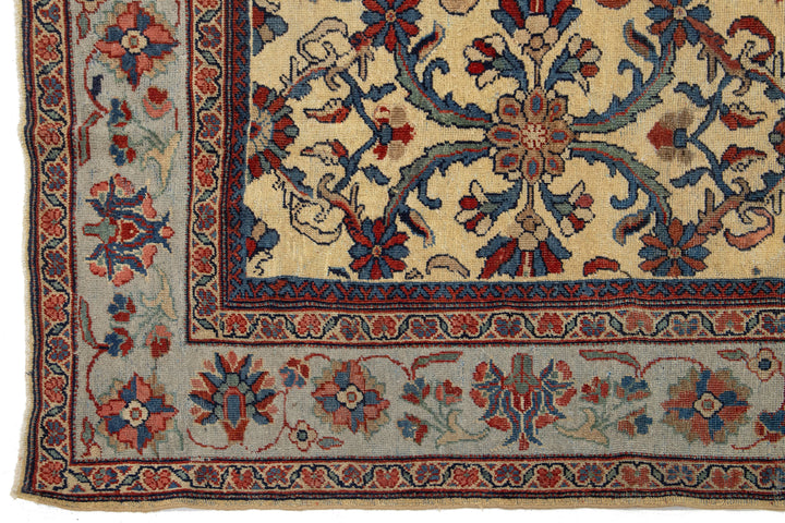 Antique Persian Mahal Wool Rug 7 X 10