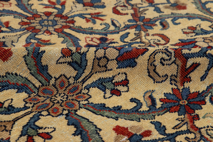 Antique Persian Mahal Wool Rug 7 X 10