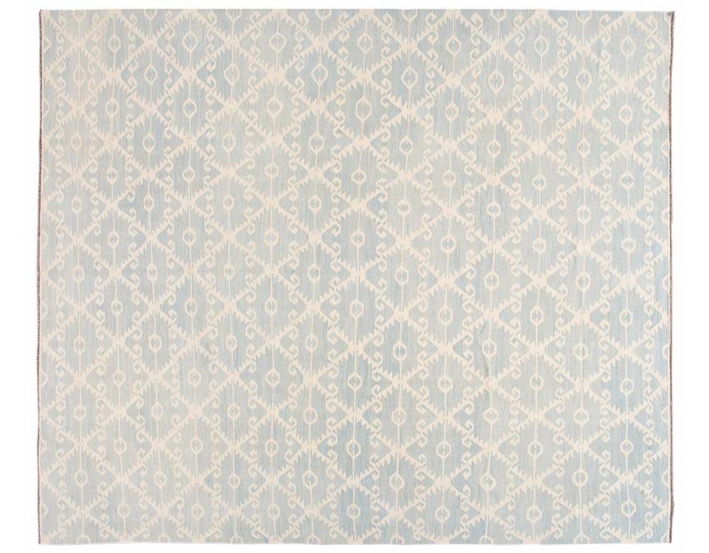 Modern Flatweave Kilim Wool Rug 13 X 15