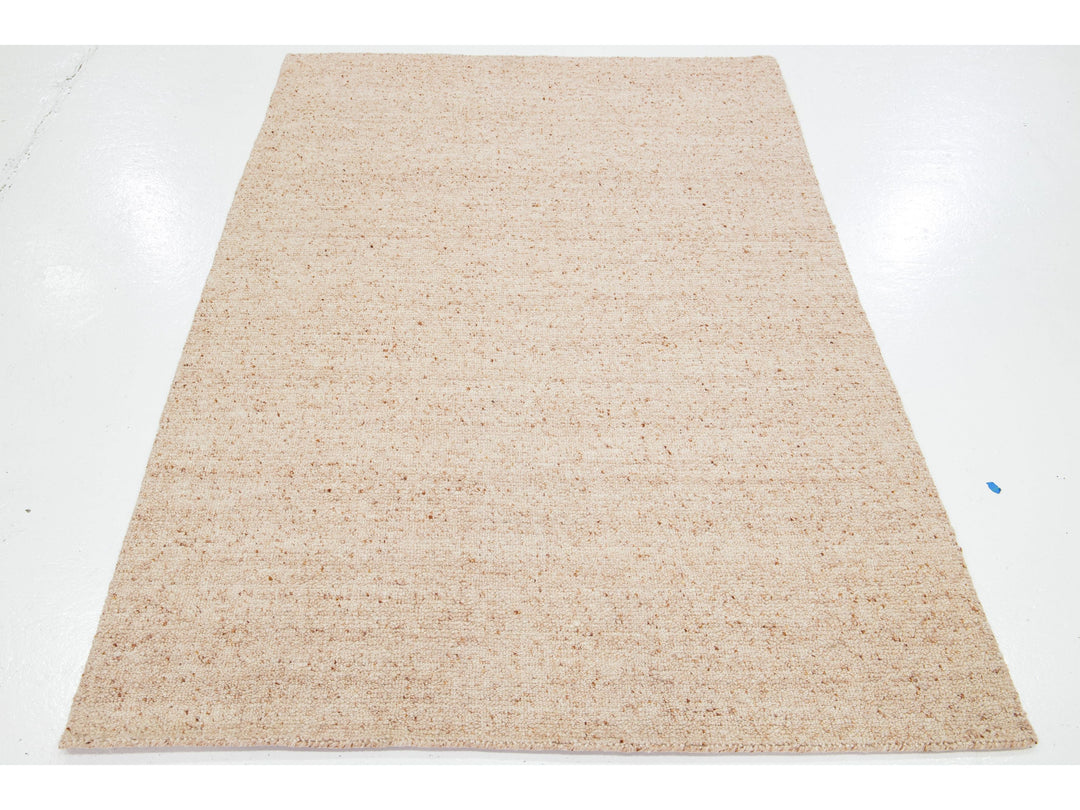 Modern Textured Wool Rug 5 X 8