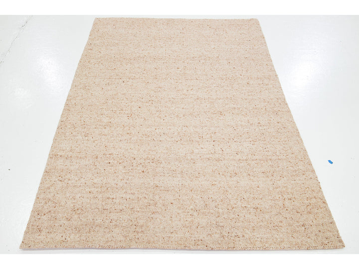 Modern Textured Wool Rug 5 X 8