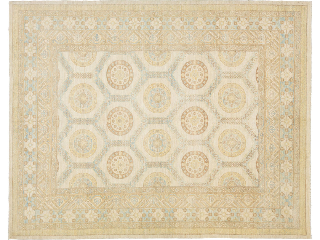Modern Khotan Wool Rug 9 X 12