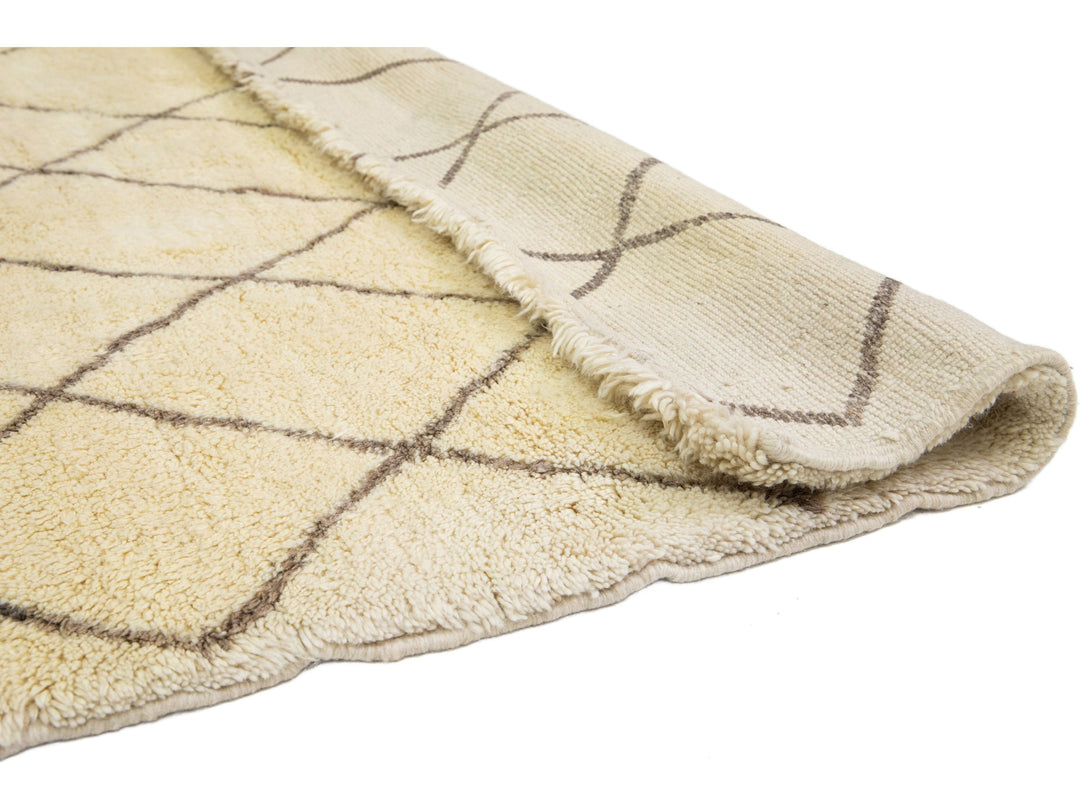 Modern Moroccan Wool Rug 14 X 21